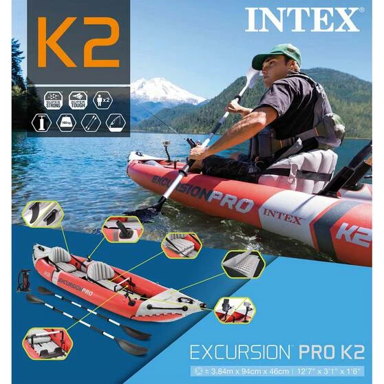 Flash Sale ⌛ Inflatable Kayaks Intex Inflatable Excursion Tandem Kayak - 2 Person ✔️ - Image 13